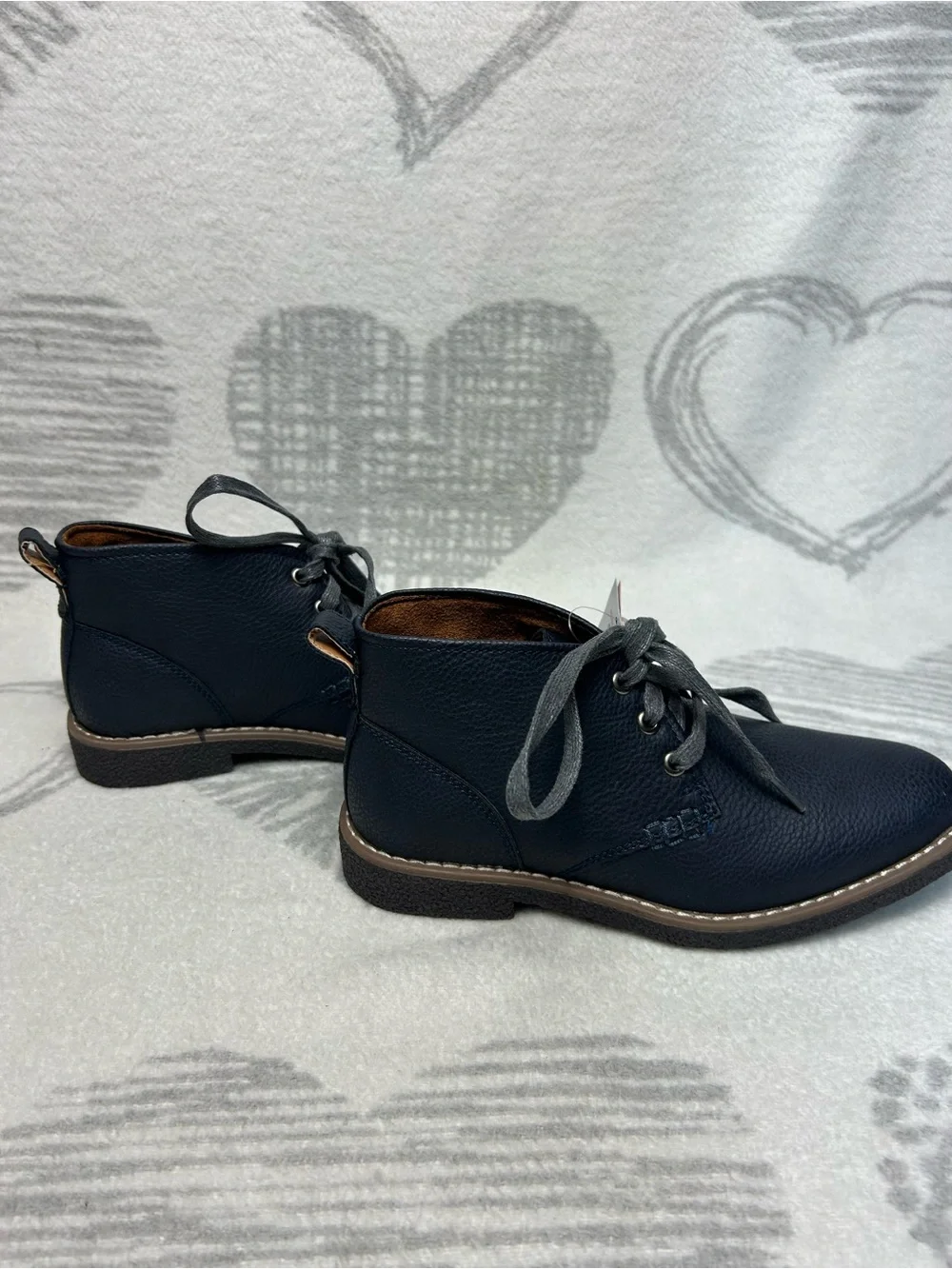 Deer Stags Boys Freeport Jr. Dress Comfort Chukka Boot, Navy, Size: 2 M MSRP $80